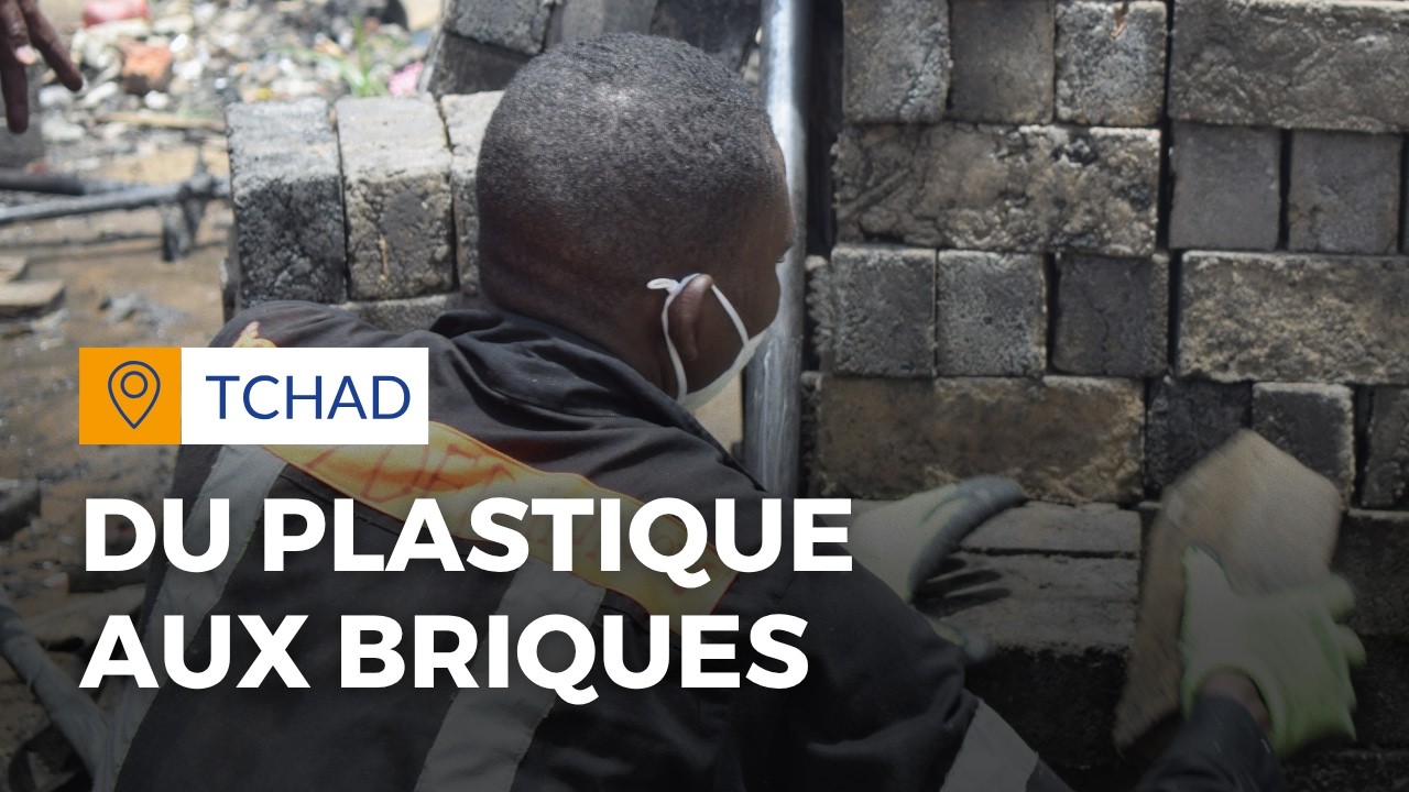 Au Tchad, des sachets plastiques transformés en briques | ALIMA